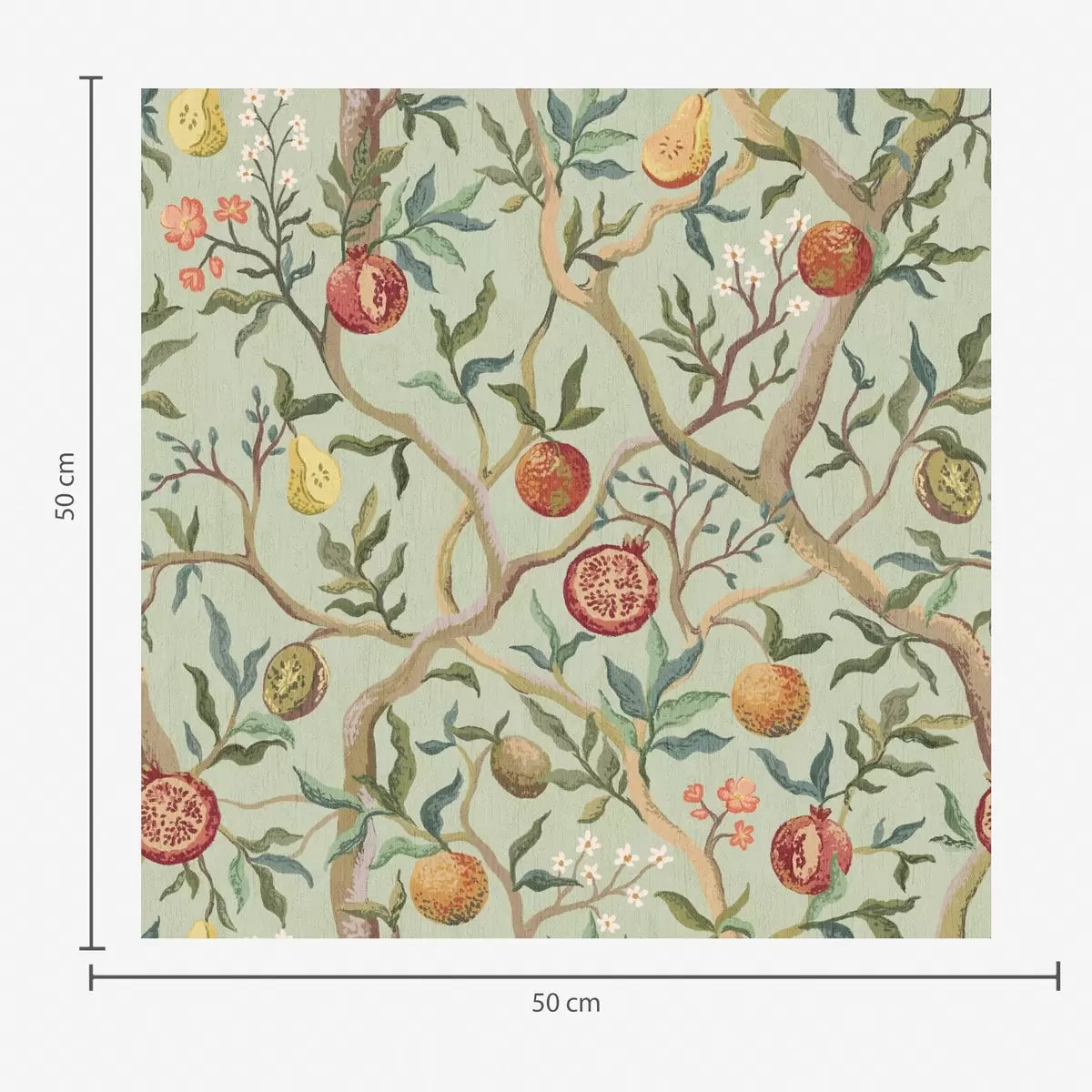 Papier peint Tapisserie du verger — mise en situation