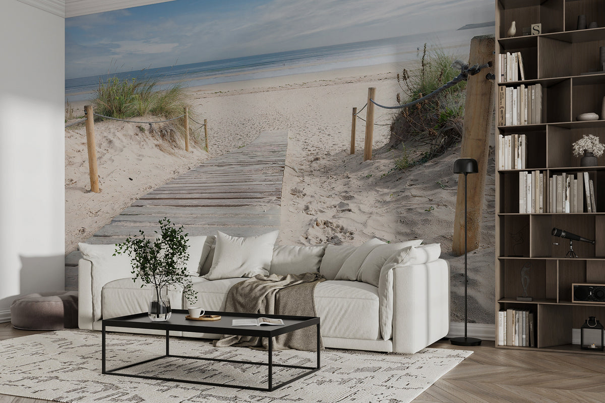 Papier peint Sentier des dunes — mise en situation