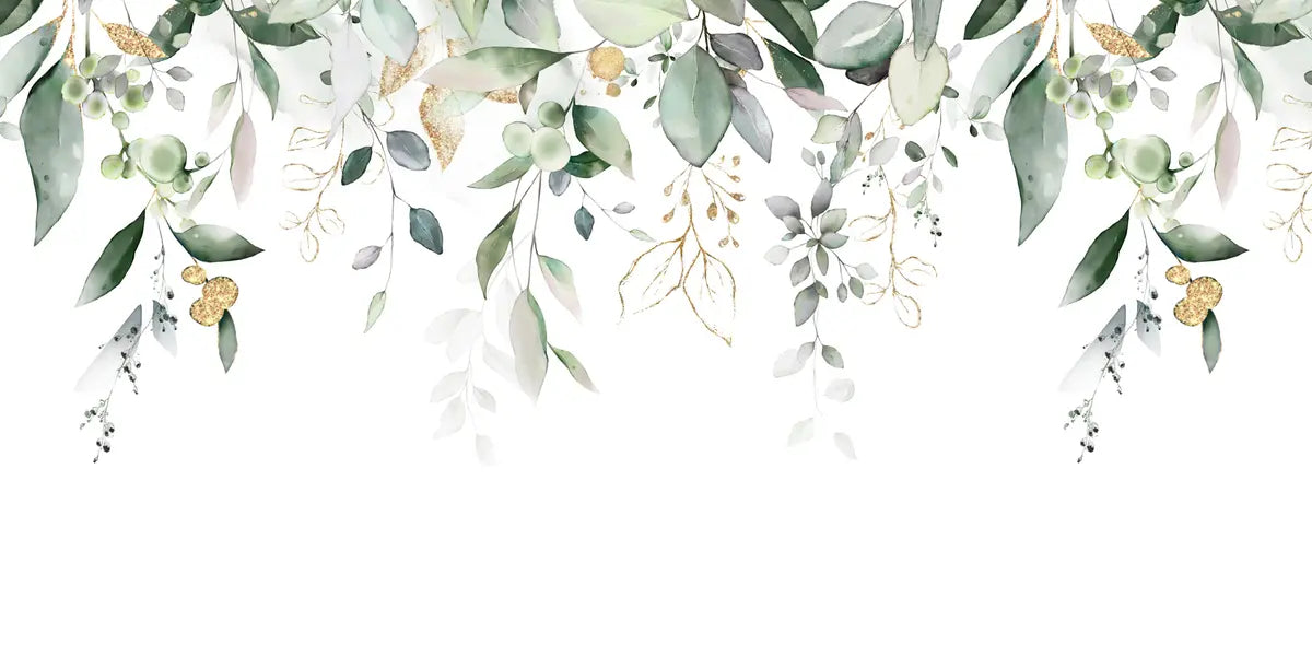 Papier peint Rideau d’eucalyptus — mise en situation