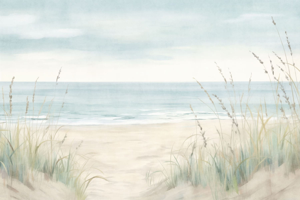 Papier peint Rivage en pastel — mise en situation