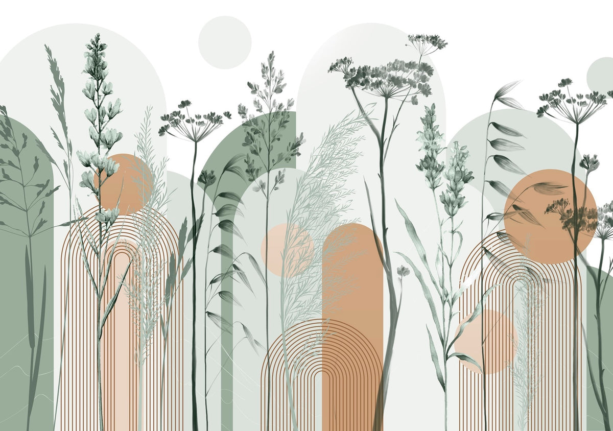 Papier peint Arches botaniques — mise en situation