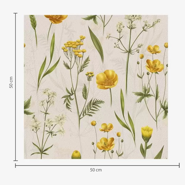 Papier peint Tiges de prairie dorées