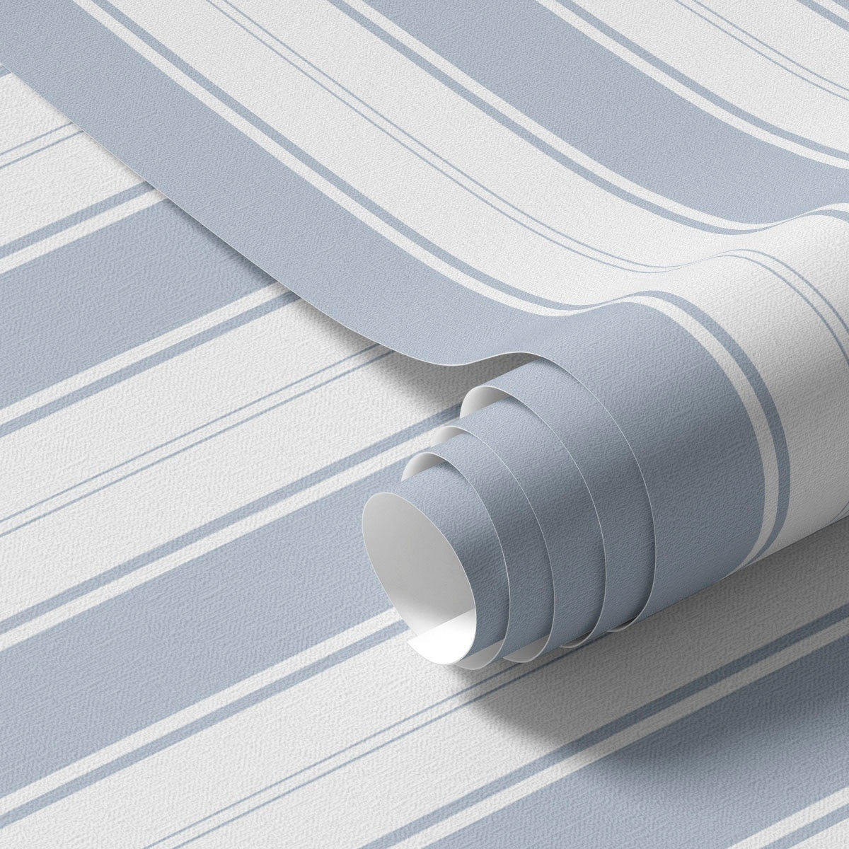 Papier peint Rayures bleu ciel
