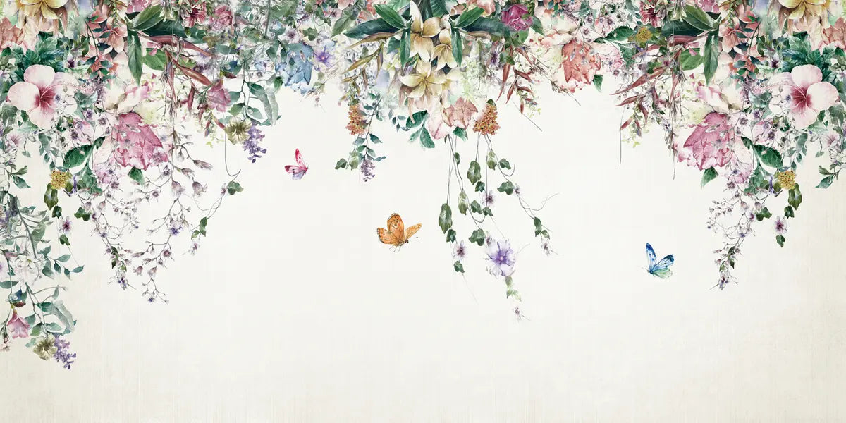 Papier peint Guirlande de papillons