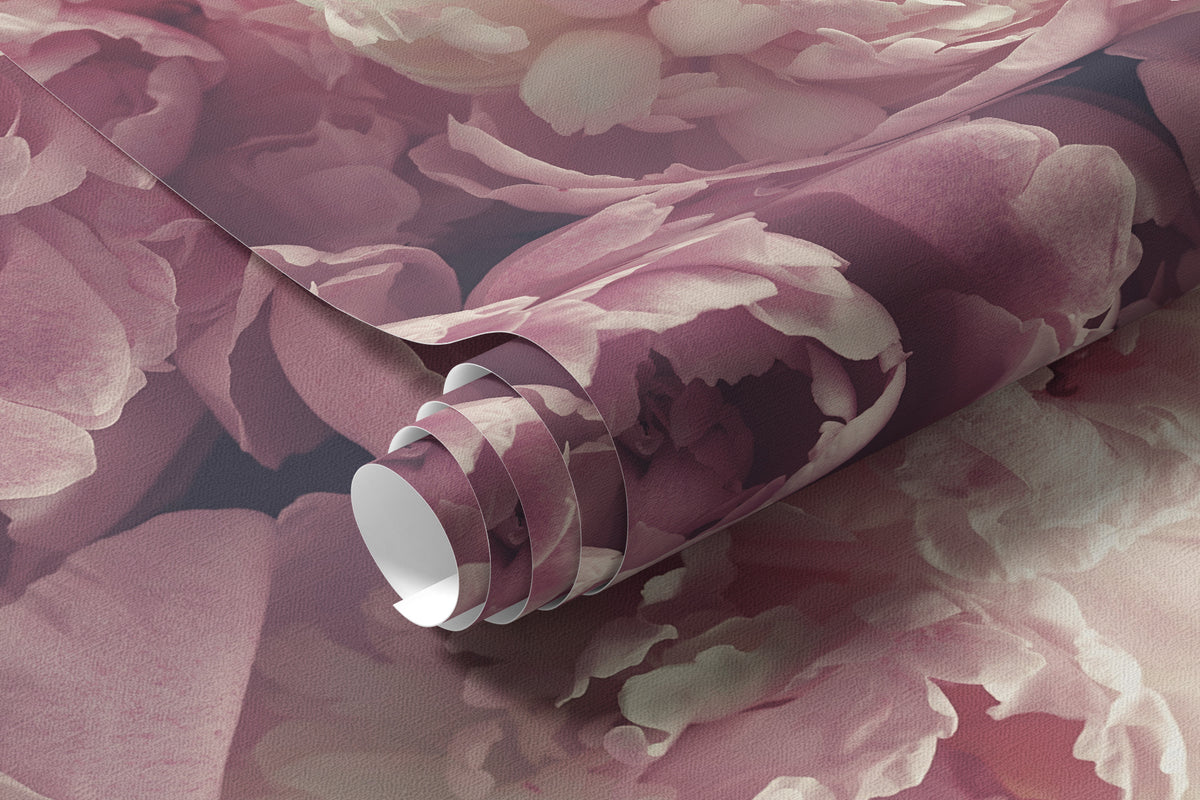 Papier peint Pivoines lilas