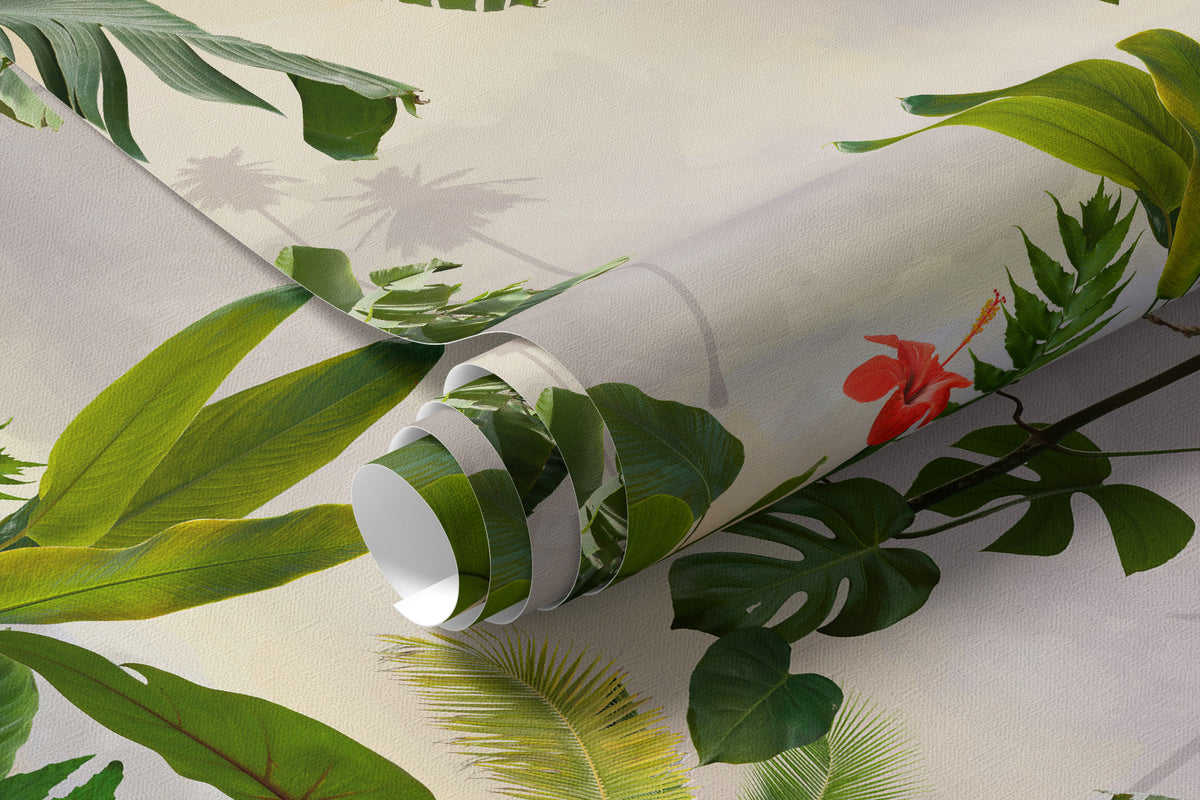 Papier peint Cadre de feuillage tropical