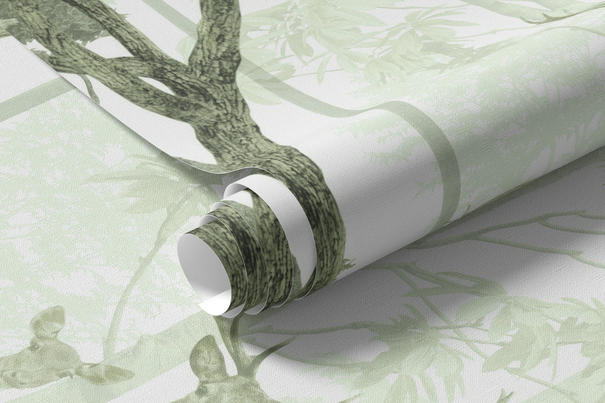 Papier peint Clairière en vert