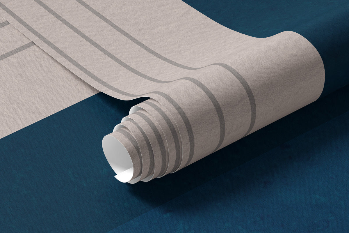 Papier peint Rythme d’arches bleu marine