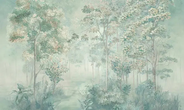 Papier peint Esquisse de forêt