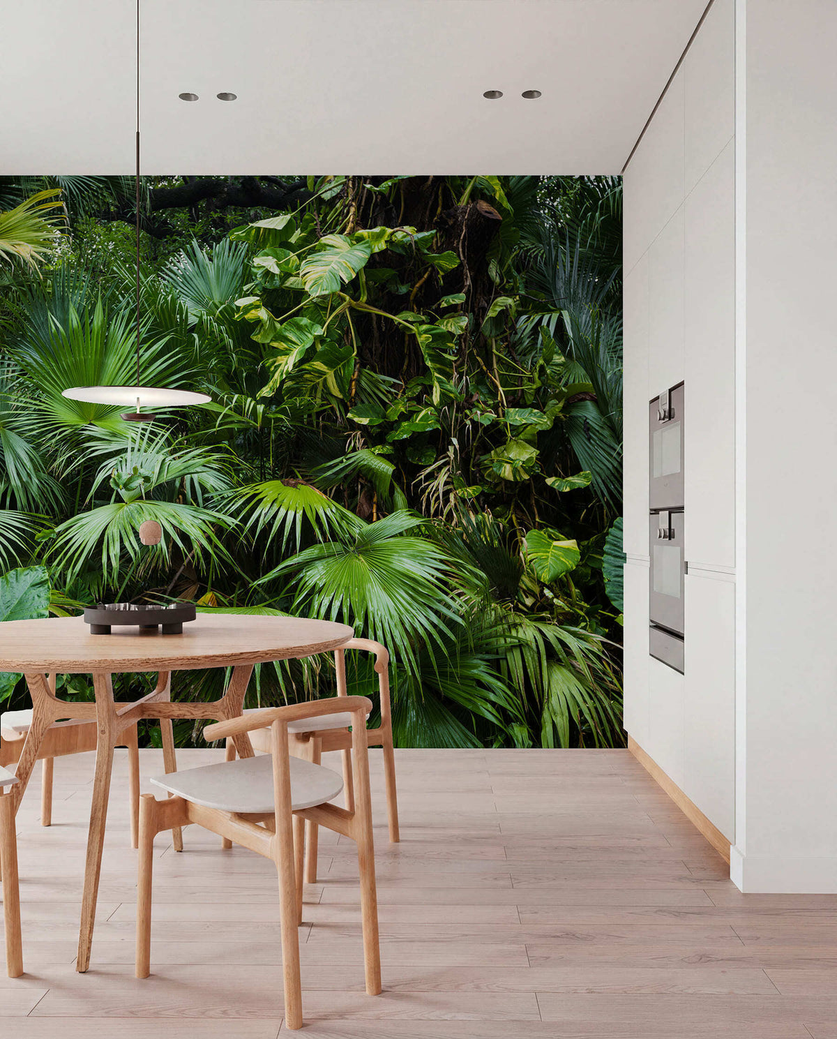 Papier peint Feuilles de jungle luxuriante
