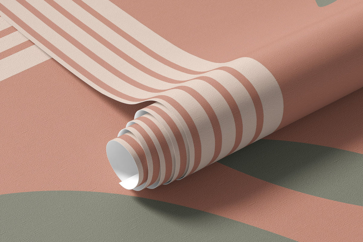 Papier peint Arches et rameaux feuillus