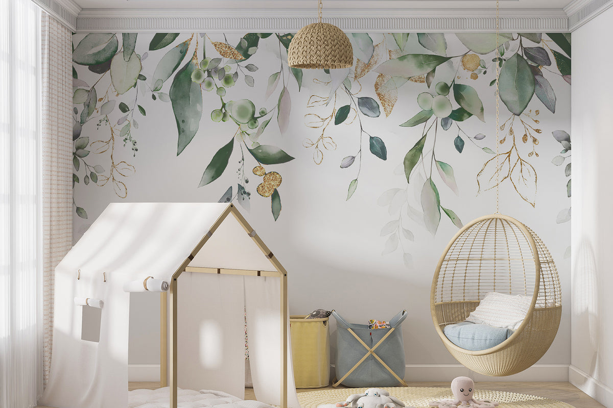 Papier peint Rideau d’eucalyptus