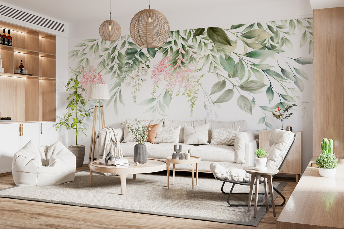 Papier peint Jardin suspendu au printemps