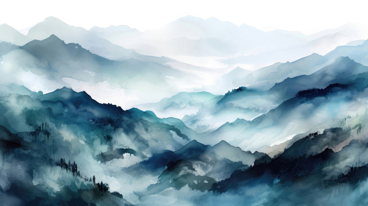 Papier peint Marées de montagnes