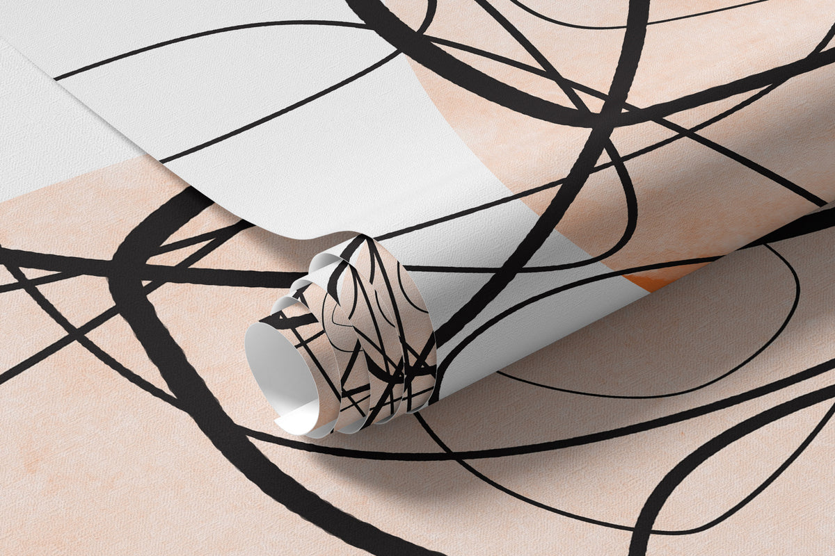 Papier peint Ombres de palmes et soleils