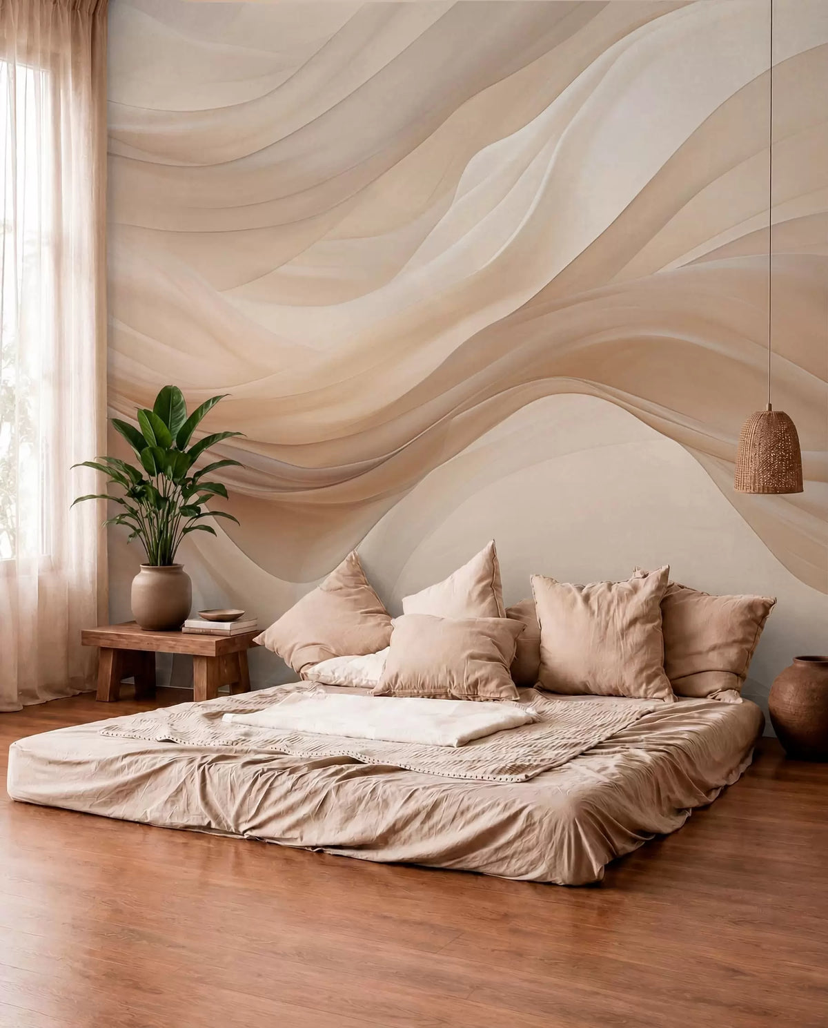 Papier Peint Naturel Chambre - WALLISIME