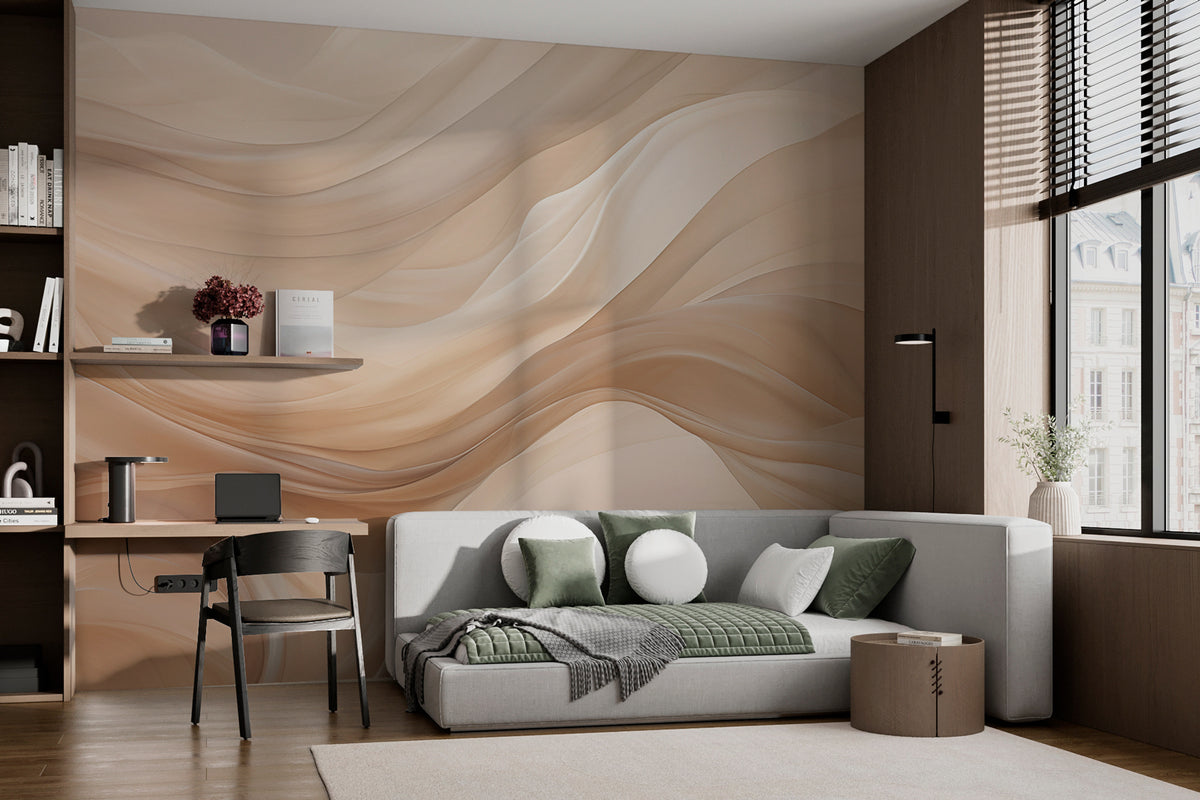 Papier peint Rubans de sable fluides
