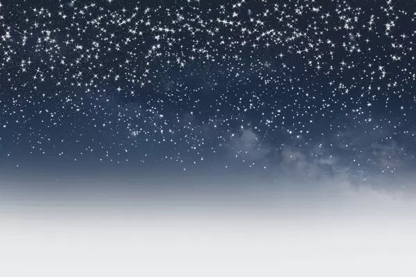 Papier peint Pluie d’étoiles en bleu