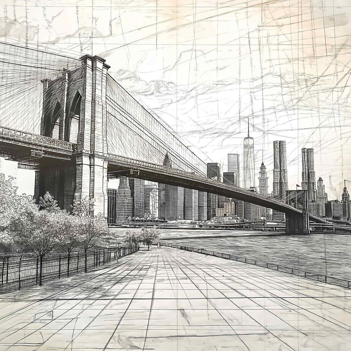 Papier peint Lignes de Brooklyn