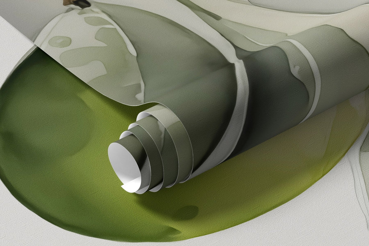 Papier peint Branche d’olives vertes