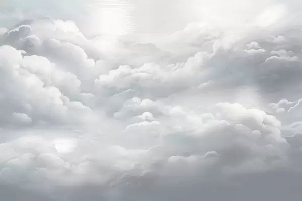 Papier peint Voûte de nuages sépia