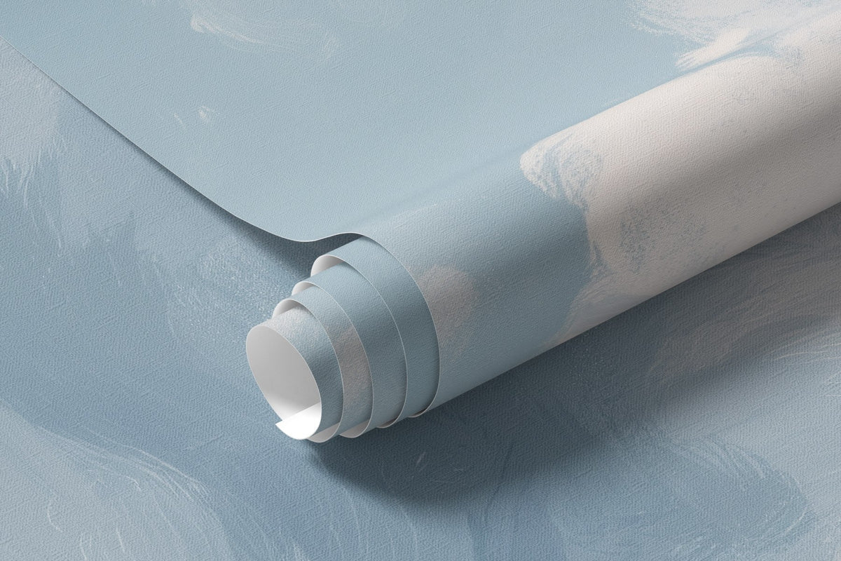 Papier peint Nuages dans un bleu pictural
