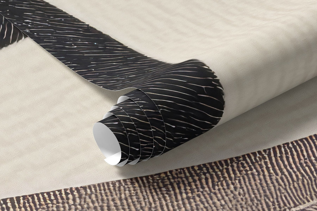 Papier peint Feuilles découpées argile