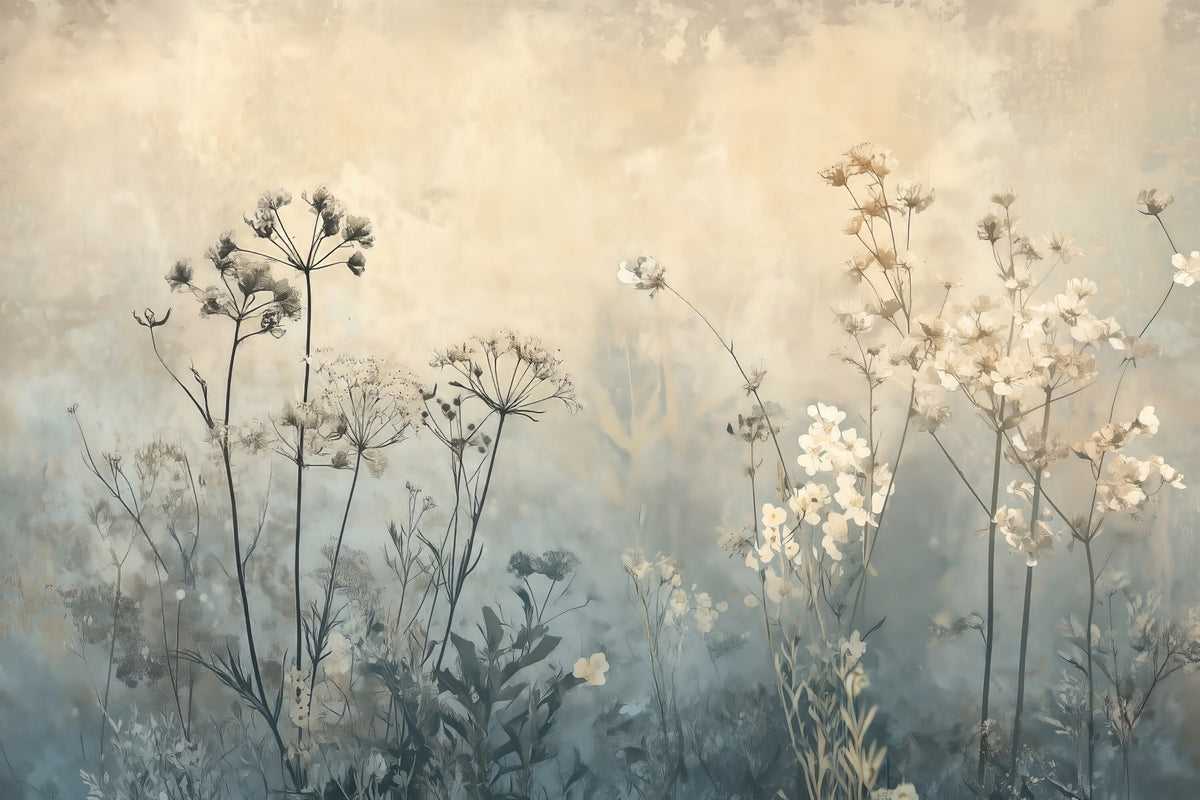 Papier peint Fleurs entrelacées