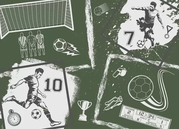 Papier peint Carnet de football