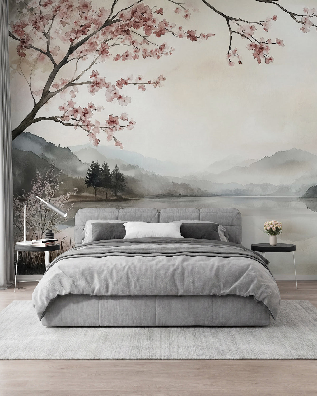 Papier peint Floraison sur l’eau calme