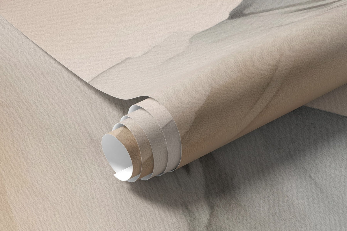 Papier peint Montagnes aux tons crème