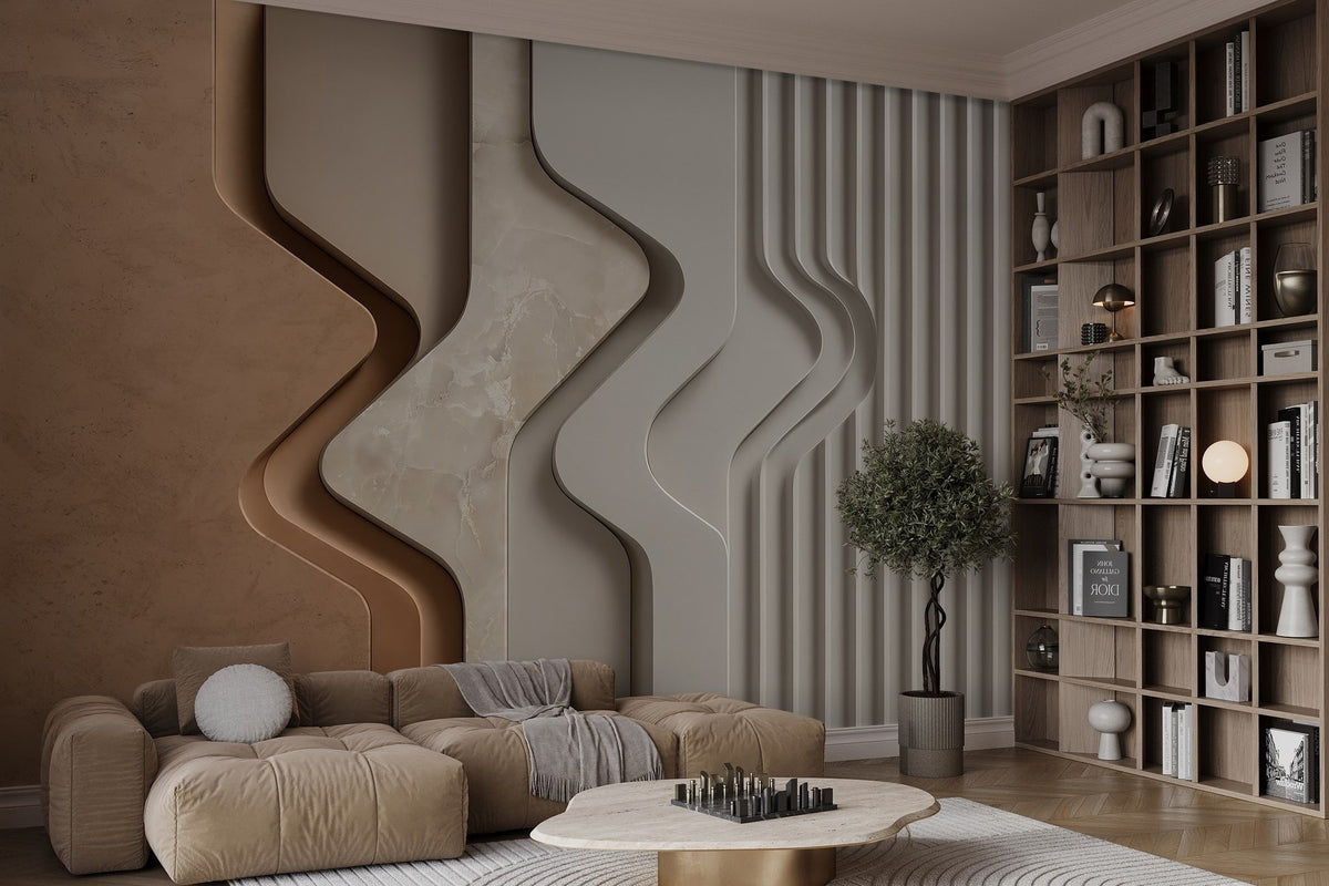 Papier peint Lignes en mouvement