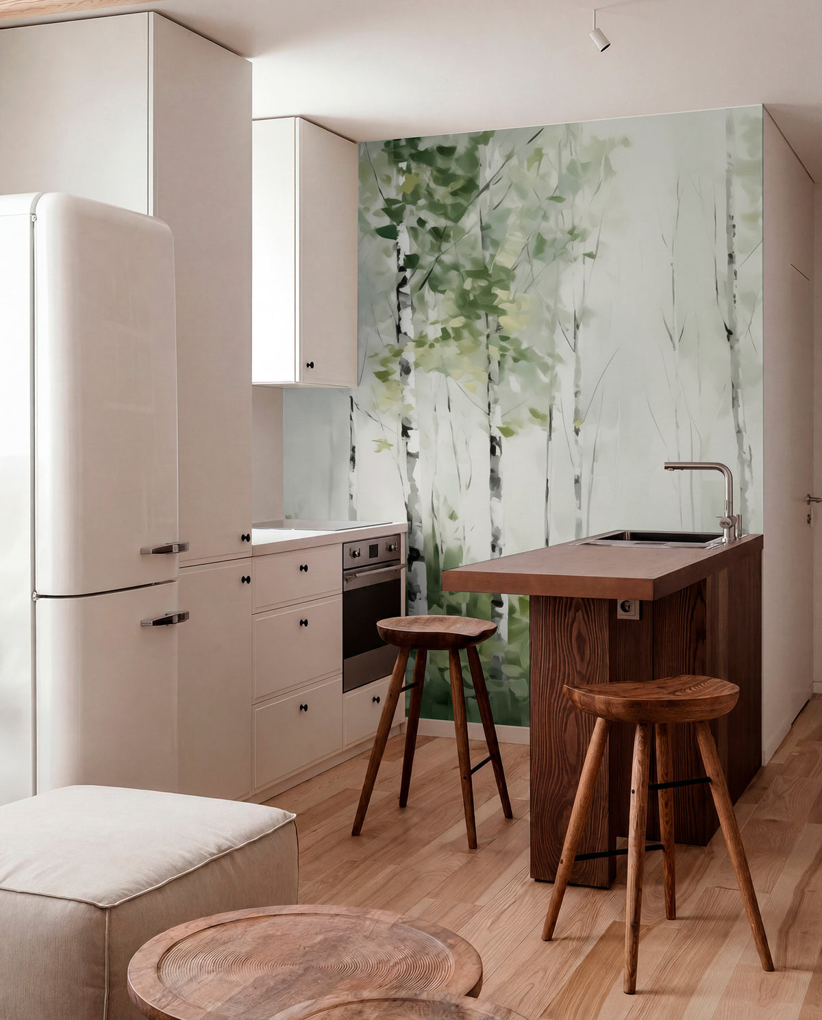 Papier peint Bosquet de bouleaux