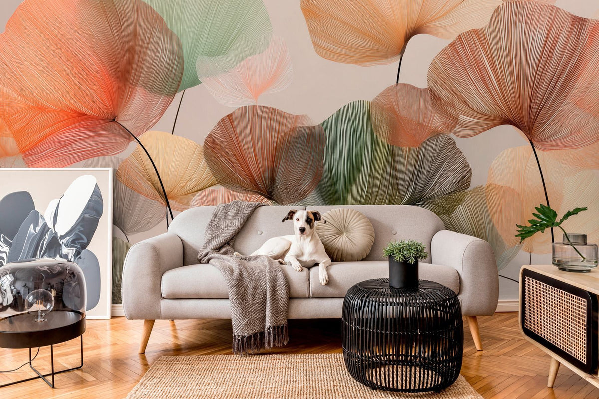 Papier peint Ginkgo aux couleurs d’automne