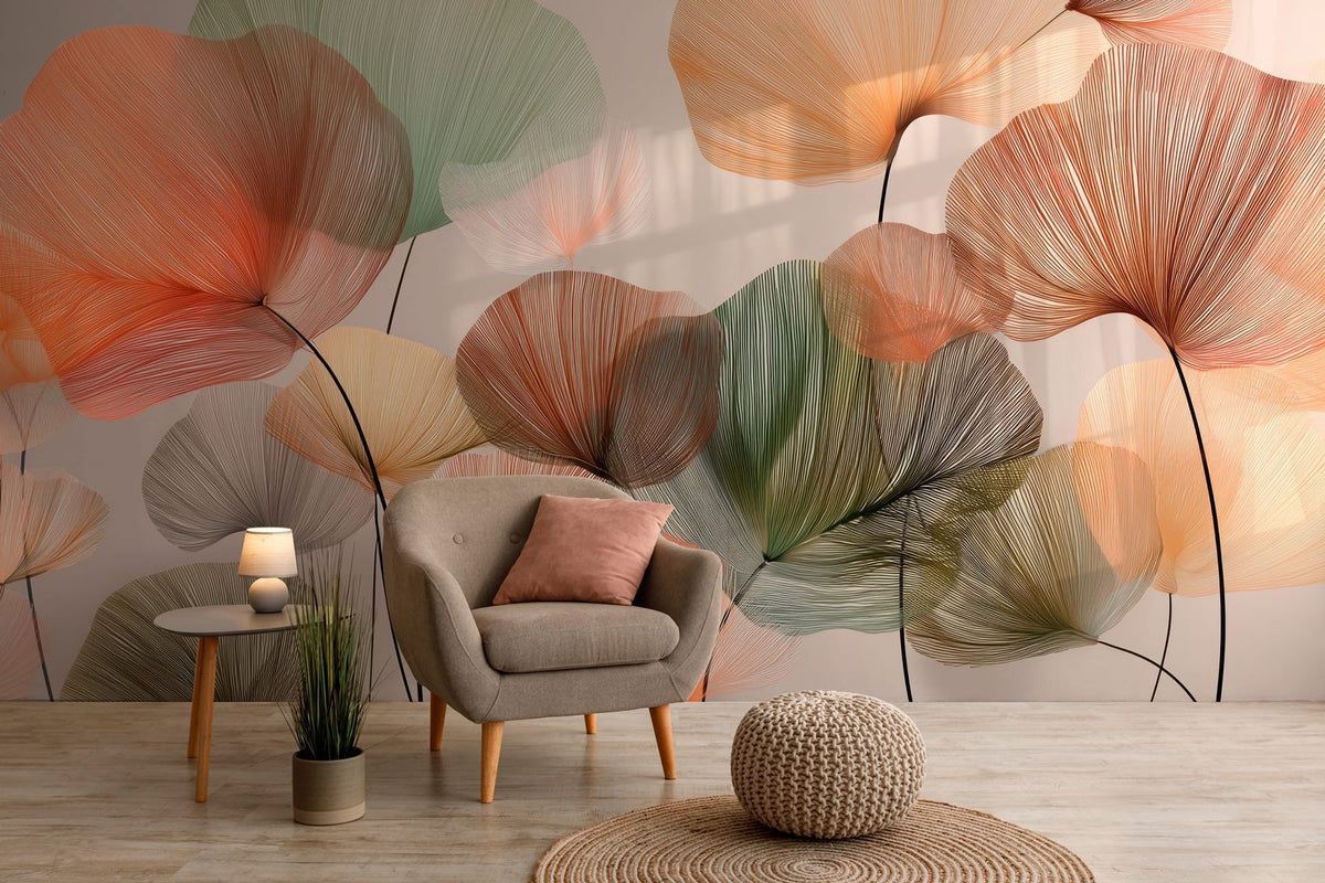 Papier peint Ginkgo aux couleurs d’automne