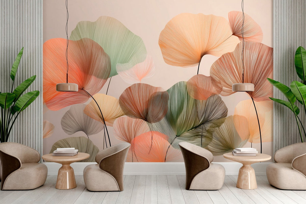 Papier peint Ginkgo aux couleurs d’automne