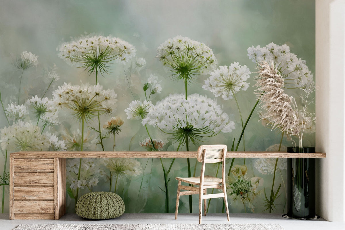 Papier peint Dentelle florale