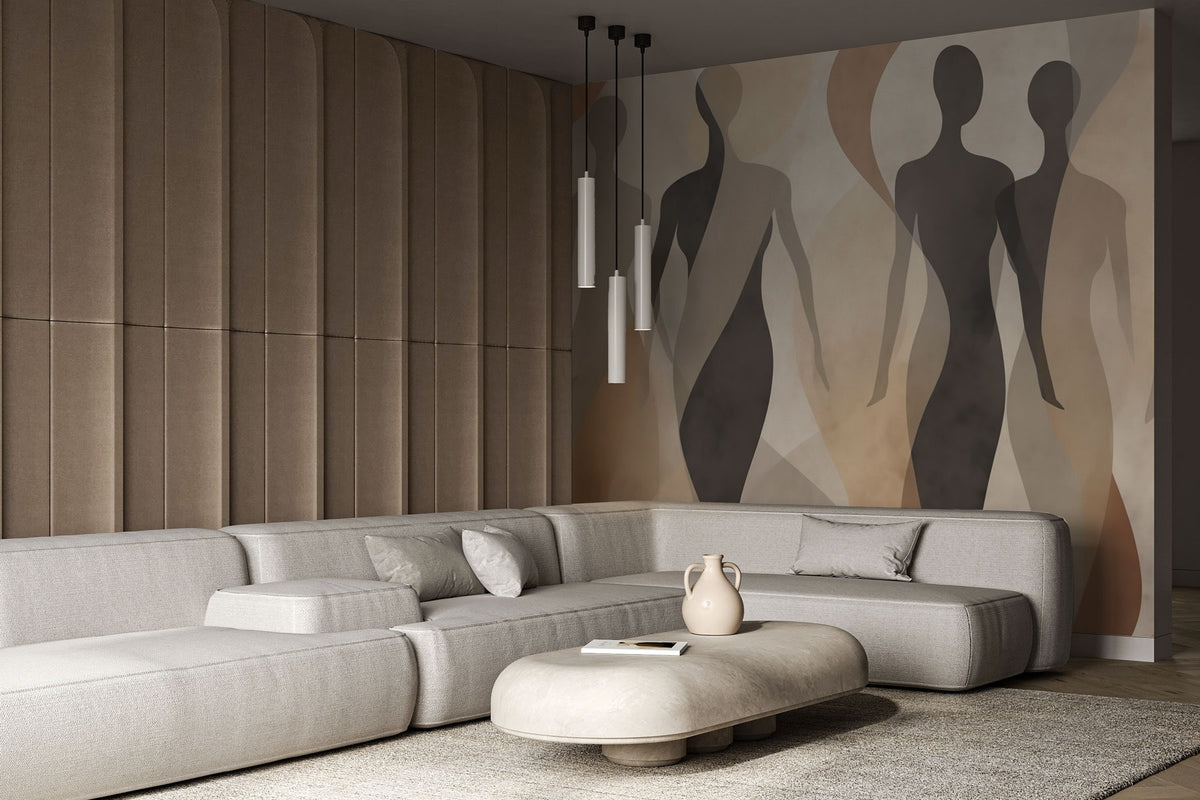 Papier peint Silhouettes en mouvement