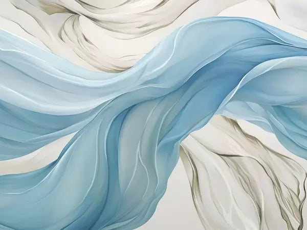 Papier peint Plis ivoire et sable