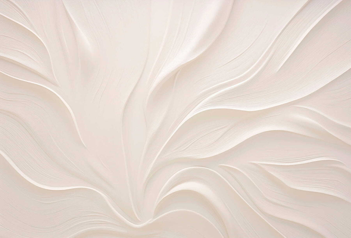 Papier peint Courbes de feuilles — mise en situation