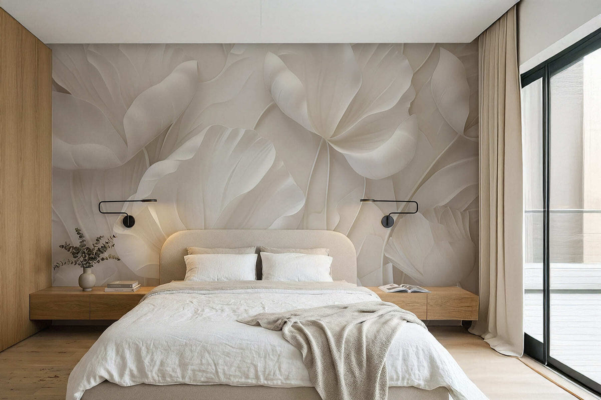 Papier peint Fleurs sculptées