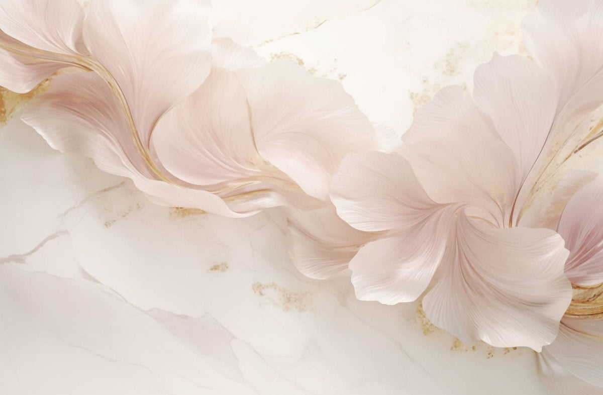 Papier peint Pétales roses