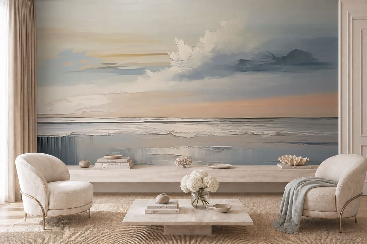 Papier peint Ciel pêche sur la mer