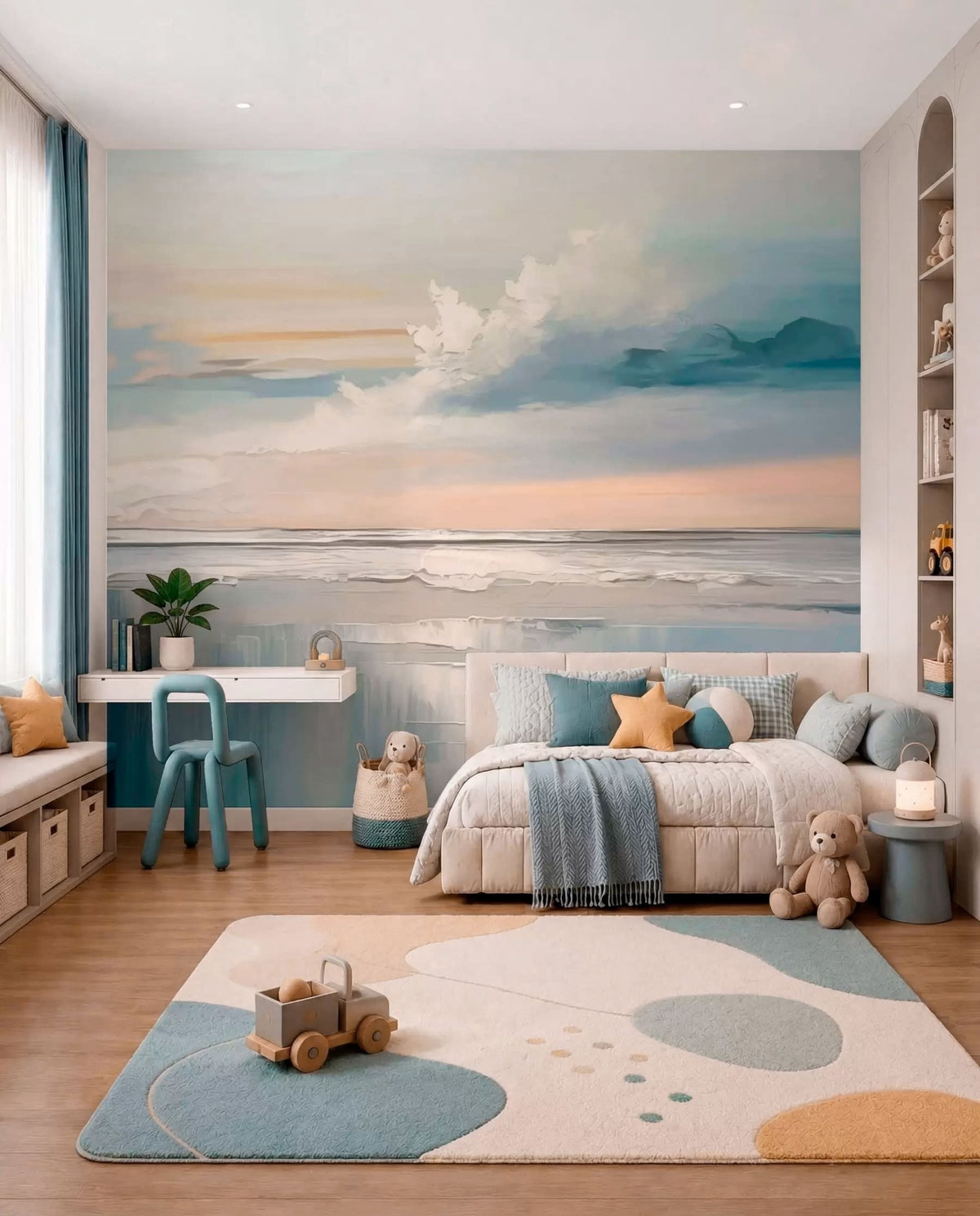 Papier peint Ciel pêche sur la mer