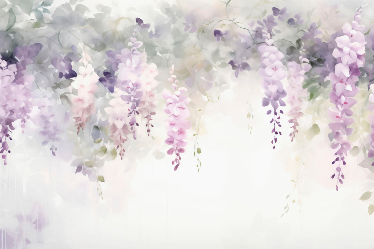 Papier peint Glycine nacrée