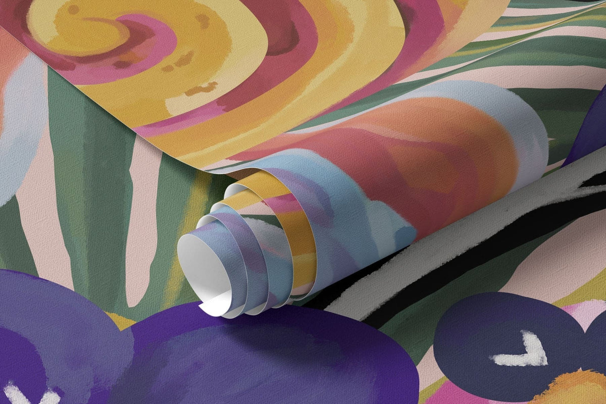 Papier peint Fruits et fleurs