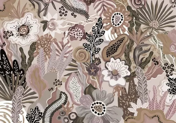 Papier peint Fruits et fleurs