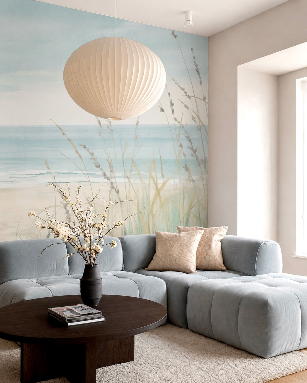 Papier peint Rivage en pastel