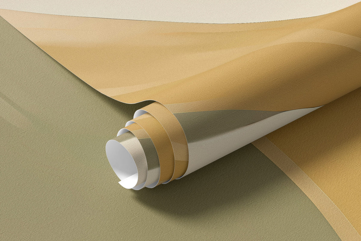 Papier peint Feuillages ocre