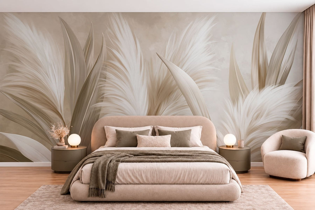 Papier peint Formes plumeuses